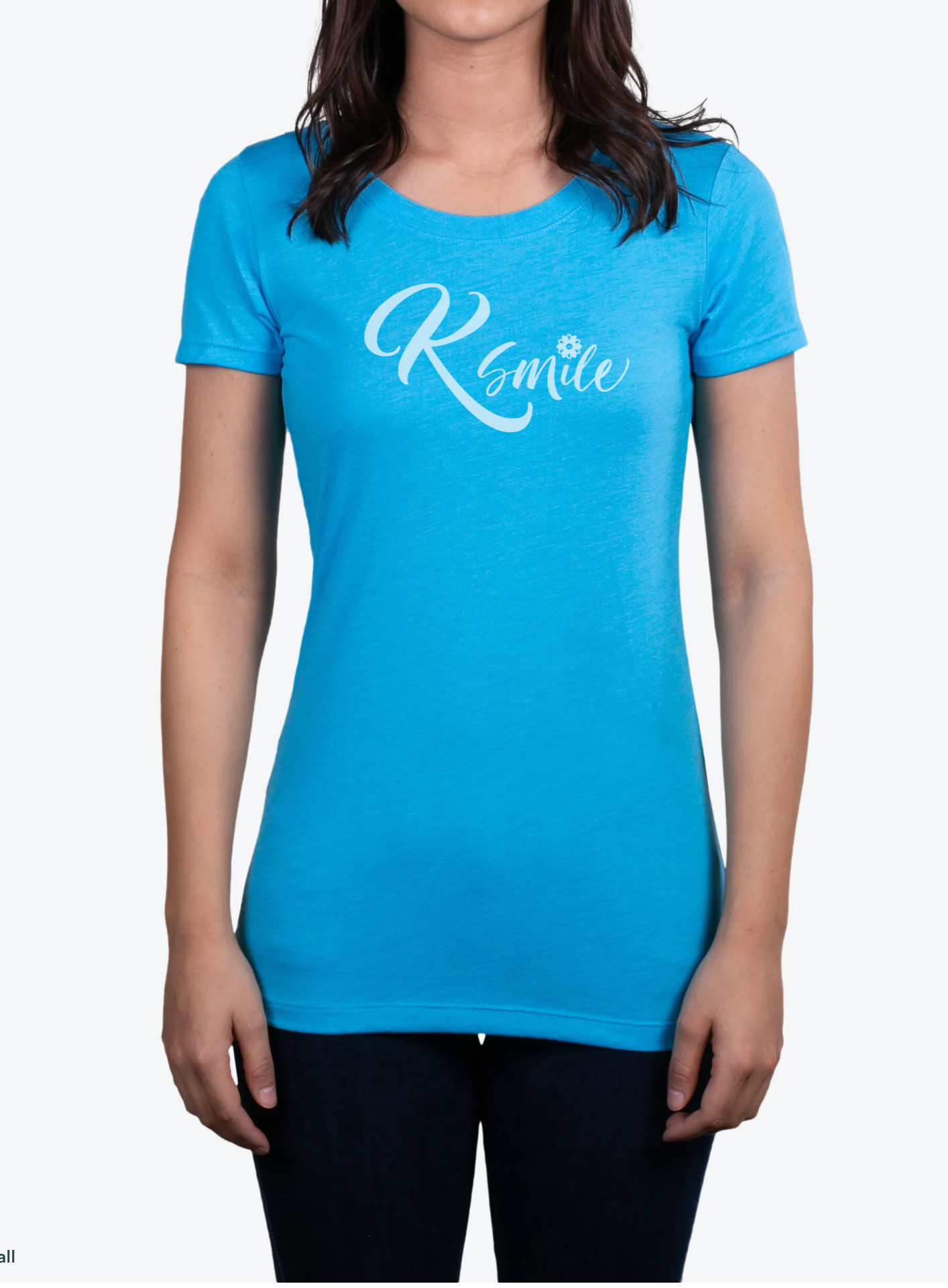 Ksmile Women's Triblend Short-Sleeve Tee - Aqua